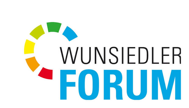 Das bunte Logo des Wunsiedler Forums auf weißem Hintergrund